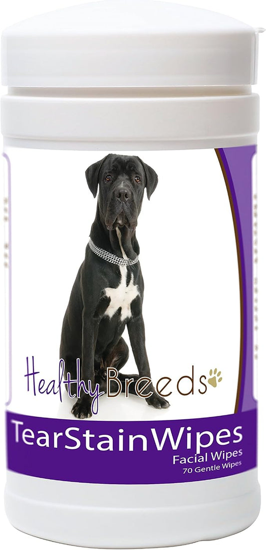 Healthy Breeds Cane Corso Tear Stain Wipes 70 Count