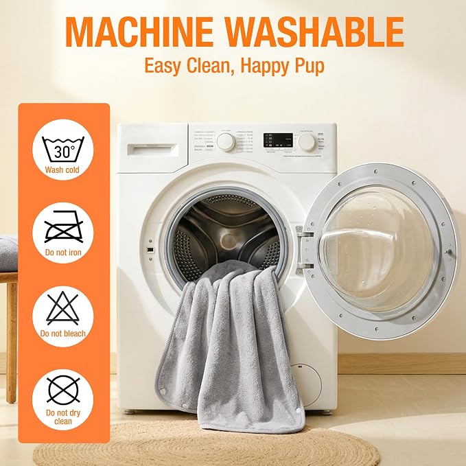 MICOOYO Dog Towel, Microfiber Dog Towels for Drying Dogs Large, 27.5x35.5, Super Absorbent Microfiber Pet Towel, Quick Dry Dog Bathing Supplies for Grooming