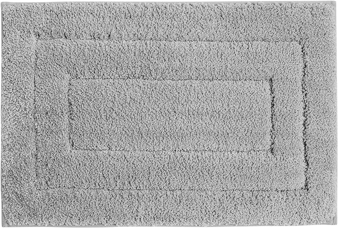 GRANNY SAYS Gray Bathroom Rugs, Bath Mats for Bathroom Non-Slip, Super Soft and Water Absorbent, Microfiber Bath Rugs, Machine Wash Dry, Large Bath Rugs for Bath Floor, Tub and Shower 36" x 24"