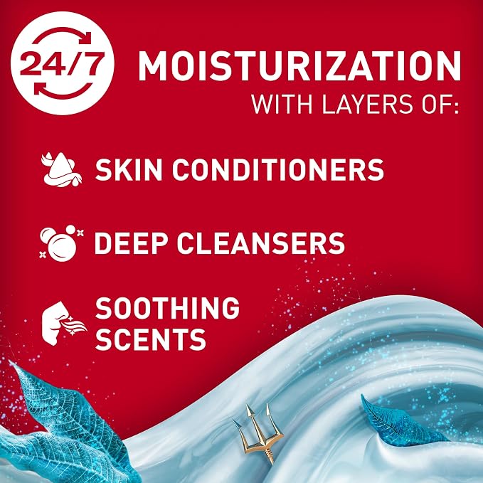 Old Spice GentleMan’s Super Hydration Body Wash for Men, Moisturizing Shower Gel for Dry Skin, 24/7 Renewing Moisture with Skin Conditioners, Deep Sea with Ocean Waves + Kelp Scent, 20 oz