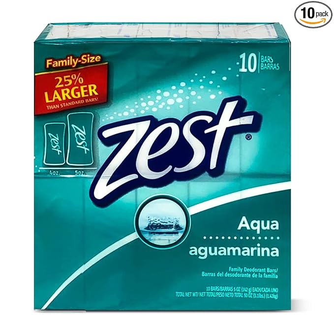Zest Aqua Soap 5 oz, 10 count