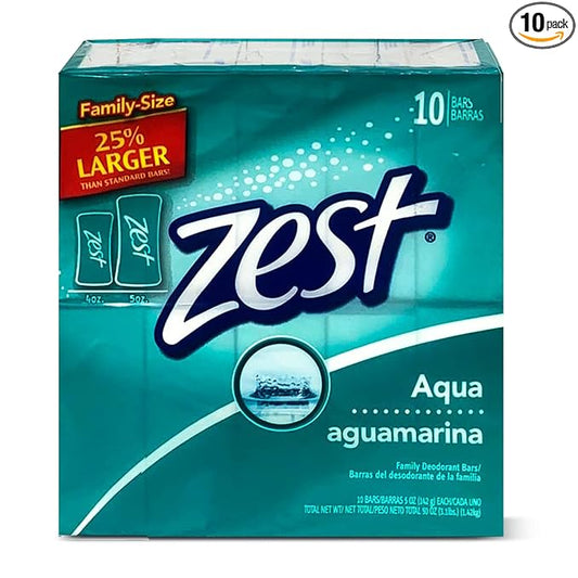 Zest Aqua Soap 5 oz, 10 count