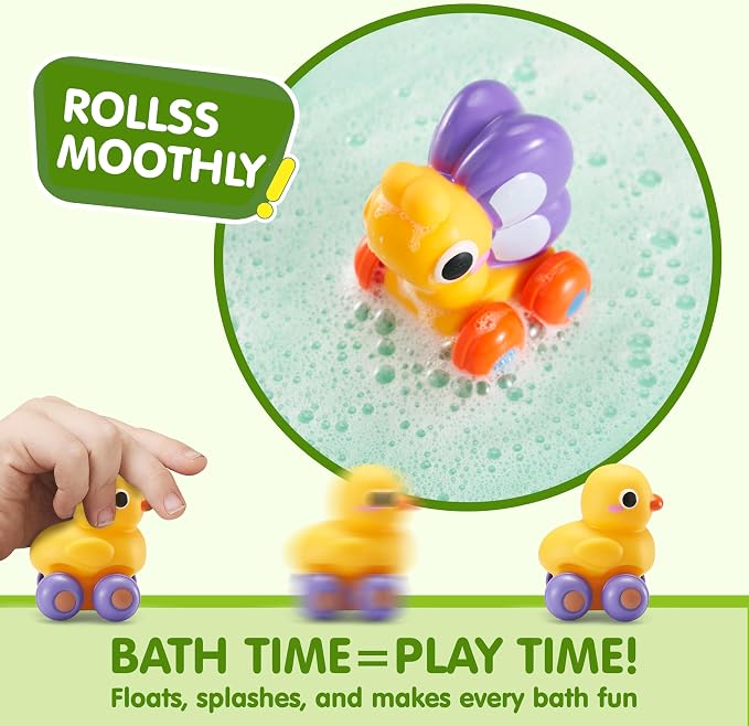 JOYIN Animal Cartoon Cars, Soft Rubber Toy Car Set, Mini Vehicles, Bath Toy Car for Toddlers, Gift for Boys and Girls, Summer Beach and Pool Activity, Party Favors for Kids