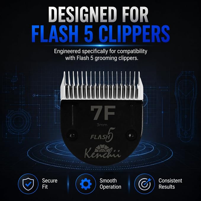 Kenchii Flash 5 Clipper Blade (KEFB5-7F) Only Compatible with Limited Edition Flash 5 Clipper