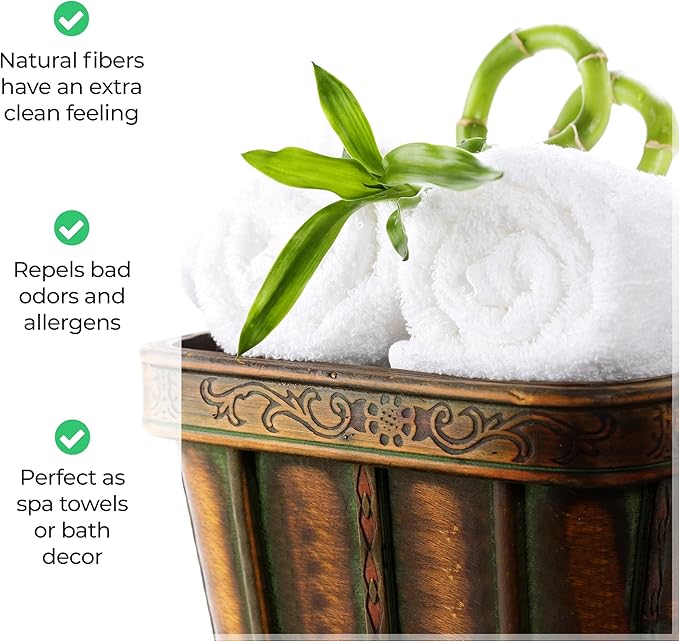 Superior Rayon from Bamboo Blend 9-Piece Towel Set, Luxury Quick Dry, Bathroom Essentials, Shower, Spa, Plush Soft Absorbent Towels, Includes 3 Bath, 3 Hand, 3 Washcloth/Face Towels, Platinum