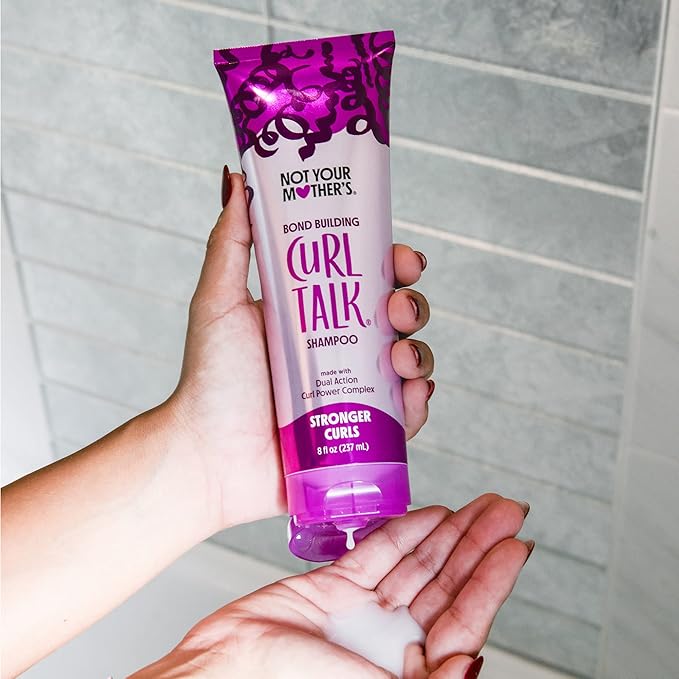 Not Your Mother's Curl Talk Bond Building Shampoo and Conditioner (2-Pack) - 8 fl oz - Strengthening Shampoo and Conditioner Set for Curly Hair - Designed for Curls, Waves, and Coils