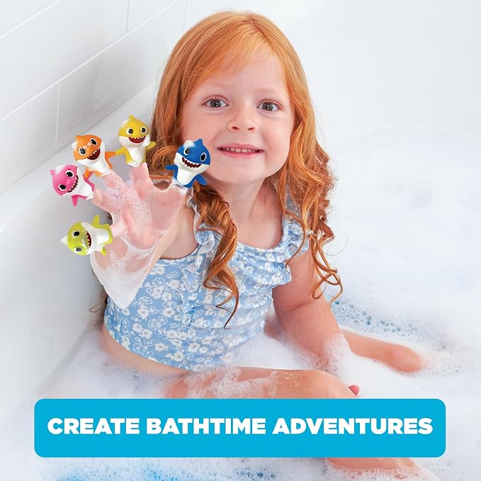 Nickelodeon Baby Shark 10 Pc Finger Puppet Set - Party Favors, Educational Story Time, Floating Pool & Beach Toys