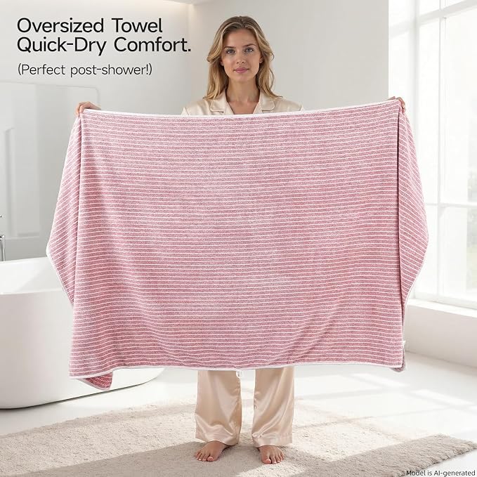 Microfiber Bath Towel 35x70 Inches- Ultra Soft Quick Dry, Lightweight for Gym, Spa, Travel | Hotel Grade & Multi-Use| Single Pack