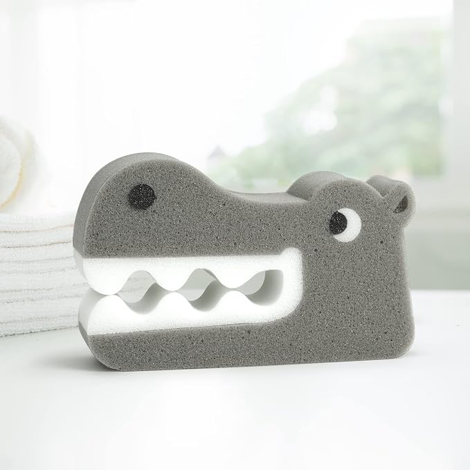Genuine Fred Bath Biters, Children's Bath Sponge, Hippo (Pack of 2)