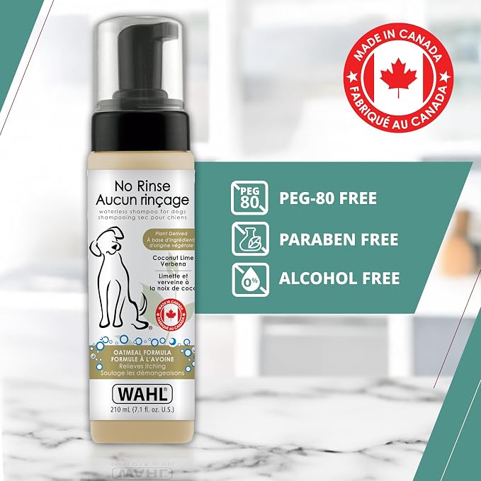 210mL Waterless Oatmeal Dog Shampoo