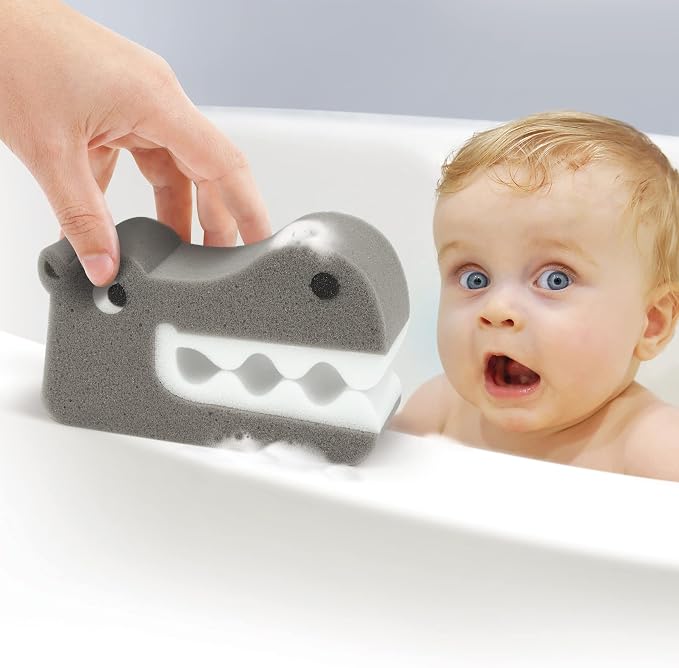 Genuine Fred Bath Biters, Children's Bath Sponge, Hippo (Pack of 2)