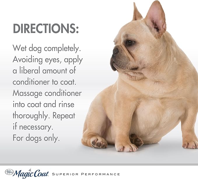 Four Paws Magic Coat Hypoallergenic Oatmeal Conditioner for Dogs, Moisturizing Dog Conditioner for Itchy Dry Skin, Soothing Cucumber Scent, 16 Ounce