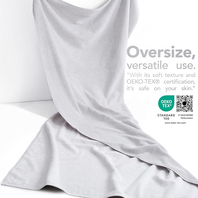 American Soft Linen 100% Cotton Luxury Turkish Towels, 40x80 XL Bath Sheet | Soft Absorbent Quick Dry OEKO Tex Standard 100 Certificated Durable Machine Washable Breathable Premium Hotel Quality