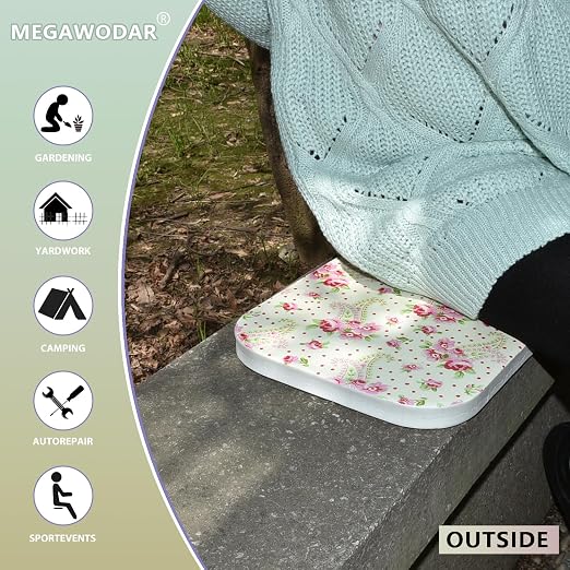 3-Pack Gardening Kneel Pads for Knee Protection, Garden Kneelers, Bath Floor Yoga Kneeler Mat, Garden Kneeling Cushions Baby Tub Bathing, Car Repair, House Chores Medium