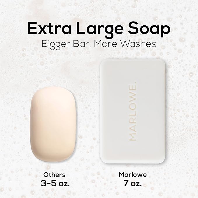 MARLOWE. Bar Soap for Men, Moisturizing Body Soap, Sage + Fir, 7 oz | Nourishing & Refreshing with Natural Extracts, Shea Butter, Olive Oil & Green Tea Extracts, Original Sage & Fir Scent