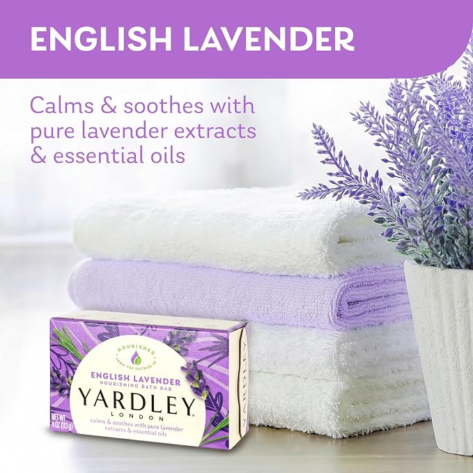 Yardley Bar Soap, English Lavender, 2 Count