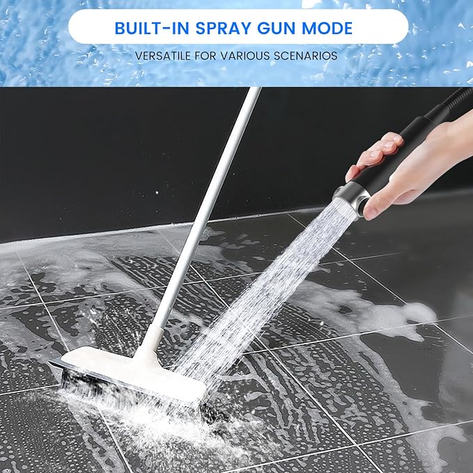 PWERAN Filtered Shower Head with Handheld, High Pressure 3 Spray Mode Showerhead with 18 Stage Water Softener Filters for Hard Water - Remove Chlorine-BLACK