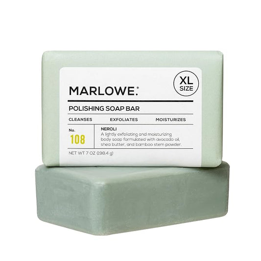 MARLOWE. Lightly Exfoliating Cleansing Soap Bar, Sage + Fir 7 oz | Moisturizing Soap Bar that nourishes while it cleanses for soft, smooth, refreshed skin. Original Sage + Fir scent.