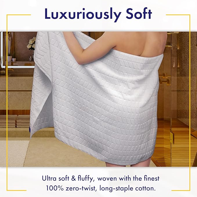 Alusa Home Ultra Soft & Stylish 700 GSM Luxury Hand Towel Set (6 Pieces - 30 x 16 in.) - 100% Zero-Twist, Long-Staple Cotton - Remarkably Absorbent (Eucalyptus Green)