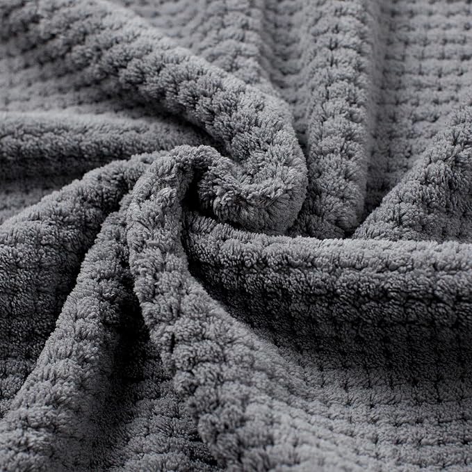 Oversized Bath Towels Extra Large 40x80 Inches Bath Sheets for Adults Super Soft Quick Dry Highly Absobent Microfiber Shower Towels (2 Piece, Charcoal)…