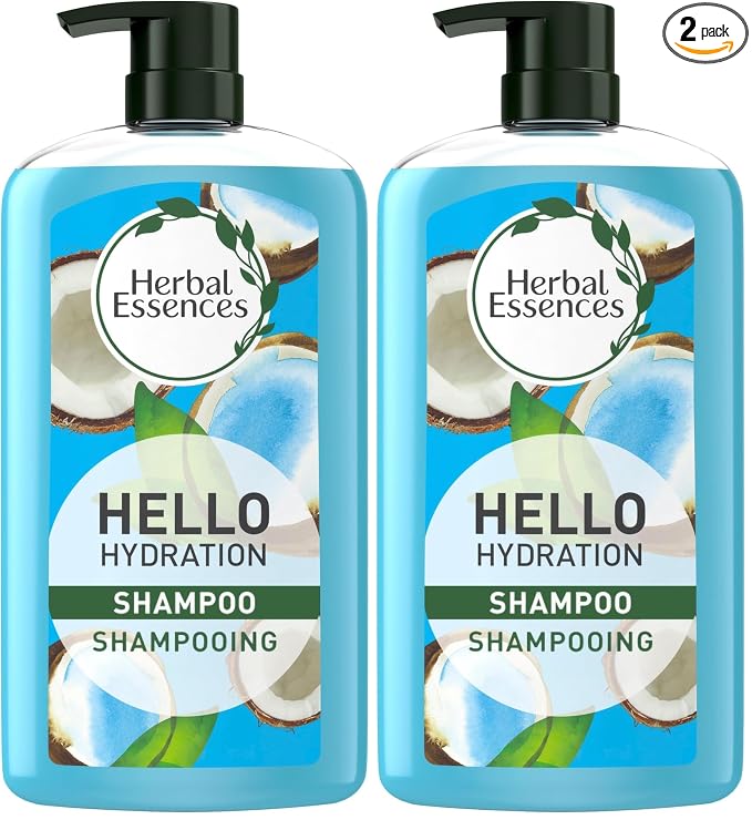 Herbal Essences Hello hydration shampoo shampooing for hair 29.2 FL OZ (Pack of 2)