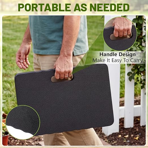 4 Pack Kneeling Pad Extra Thick Knee Mat Soft Foam Kneeling Pad Garden Cushion Waterproof for Gardening, Cleaning, Yoga Exercise, Auto Repair, Workout Supplies 16.9" x 10.9" x 1.5"