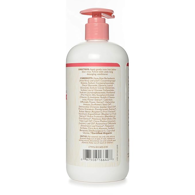 Little Twig Shampoo, Natural Plant Derived Formula, Berry Pomegranate, 17 fl oz.