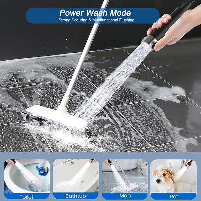 Filtered Shower Head with Handheld, High Pressure 4 Spray Showerhead with Filters & Upgraded Anti-clog Nozzles for Hard Water -Remove Chlorine, Reduce Dry Itchy Skin -ON/OFF Switch for Pet Bath