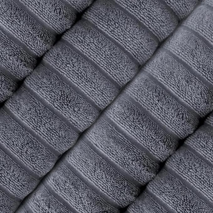 Classic Turkish Towels CTT Premium 4 Pack Bath Towels Set, Made with 100% Turkish Cotton, Spa & Hotel, Quick Drying Towels, Absorbent & Comfy | 27"x54" (Grey)
