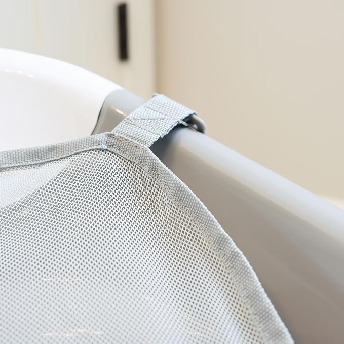 Regalo Baby Basics Infant Bath Tub with Air Mesh Sling, Adjustable Baby Bathtub for Newborn to Toddler, Baby Bath Seat Support, Easy Clean with Drying Hook