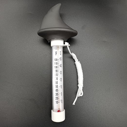 Floating Pool Thermometer Decor Shark Portable Decorative Easy Read Water Thermometer Water Temperature for Baby Bath Shower