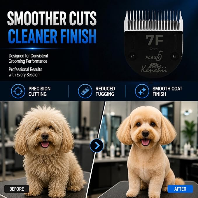 Kenchii Flash 5 Clipper Blade (KEFB5-7F) Only Compatible with Limited Edition Flash 5 Clipper