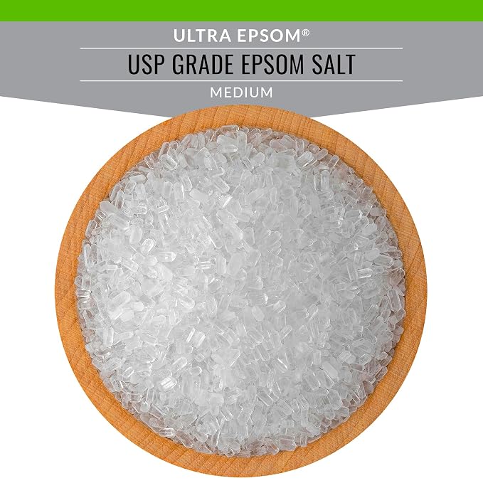 SaltWorks Ultra Epsom Premium Bath Salt, Medium Grain, 2 Pound Bag