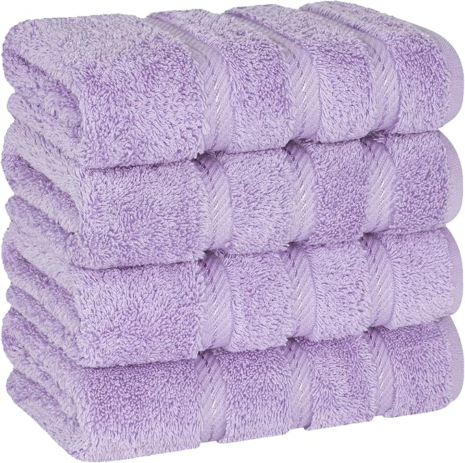 American Soft Linen 100% Cotton Luxury Turkish Towels, 4 PC Hand Towel Set | Soft Absorbent Quick Dry OEKO Tex Standard 100 Certificated Durable Machine Washable Breathable Premium Hotel Quality