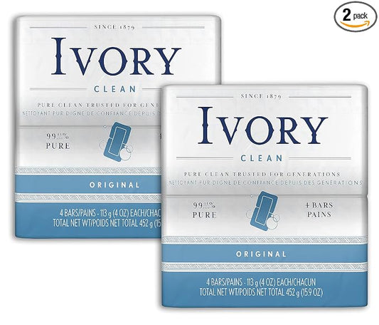 Ivory Soap Bars Original - 4 ea., Pack of 2