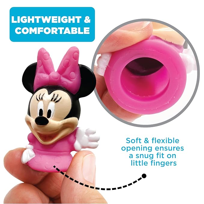 Disney Mickey & Friends 10-Piece Finger Puppet Set - Party Favors, Educational Story Time, Floating Pool & Beach Toys