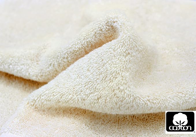 COTTON CRAFT Ultra Soft Bath Towels - 4 Pack XL Bathroom Towel Set - Oversized 30x54 - Absorbent Everyday Luxury Hotel Bathroom Spa Gym Shower Beach Pool Travel Dorm - 100% Cotton - 580 GSM - Ivory