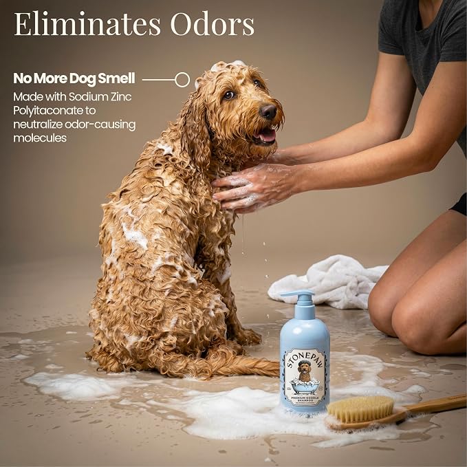 Premium Doodle Shampoo and Conditioner – Detangling Dog Shampoo for Doodles, Goldendoodles, Bernedoodles, and Labradoodles – Adult & Puppy Shampoo, Lavender, 16oz