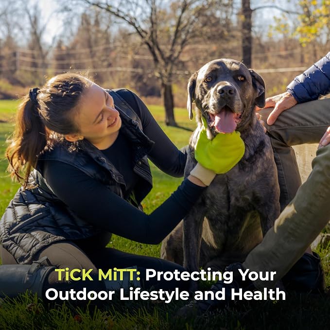 TiCK MiTT Yellow Tick Removal Glove for Humans & Pets - Safely Remove Ticks Effortlessly, Chemical-Free, Durable, Portable Tick Management Tool for Outdoor Adventures & Everyday Use | Safely Remove Ticks Effortlessly, Chemical-Free, Durable, Portable T...