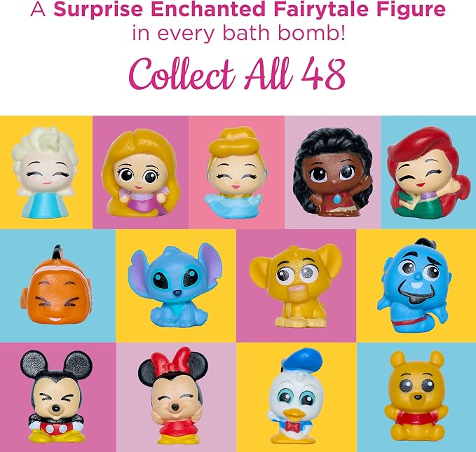 Princess Bath Bombs for Girls with Surprise Toys Inside (6 Pack) – Large Fizzy Bubble Bath Bomb for Kids - Princess, Mermaid, Fairytale Bath Toys – Fruity Scent, Skin-Safe, Made in USA by Two Sisters