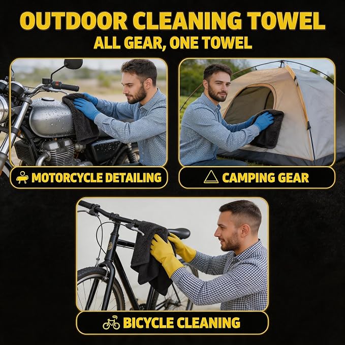 Car Drying Towels Set 10PCS Car Cleaning Kit, 36"x24" Twist Loop Microfiber Towel (Absorbs 1+ Gallon) Car Detailing Kit with Tire Brush Wax Pads Wash Mitt Sponge Interior & Glass Towels for Auto Care