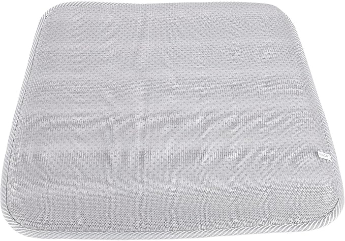 Shower Bench Cushion Seat Shower Chair Pad Shower 4D Mesh Fabric Breathable Shower Chair Pad Gray White Striped for Shower Benches Sitting