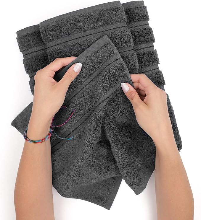 American Soft Linen 100% Cotton Luxury Turkish Towels, 4 PC Bath Towel Set | Soft Absorbent Quick Dry OEKO Tex Standard 100 Certificated Durable Machine Washable Breathable Premium Hotel Quality