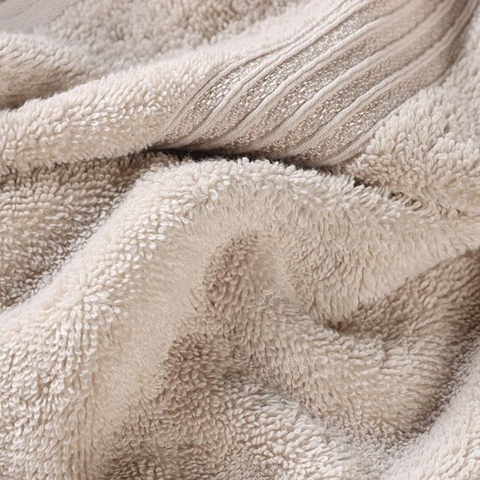 Superior Egyptian Cotton Bath Sheet Set, Oversized Towels for Home Bathroom, Master, Guest Bath, Decor Essentials, Quick Dry, Absorbent, Large Body Towel, Spa, Hotel, Resort, Set of 2, Stone