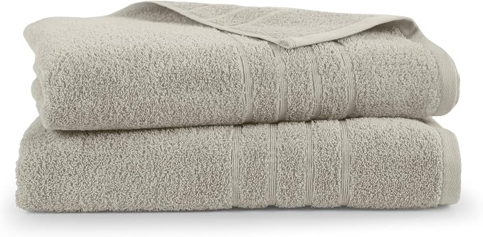 Martex 2-Pack Ultimate Performance Bath Sheet Set, New Sand, 33" x 65" | 100% Cotton, Extra Large Bath Towels, Super Absorbent, Low-Linting, Supersoft