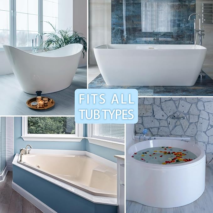 Poemland Bath Pillow for Tub, Luxury Bath Pillow Soft 4d Mesh, Bathtub Pillow for Soaking tub with 6 suctions Cups, Bath Tub Pillows for Head and Neck Support, for Relaxing Spa