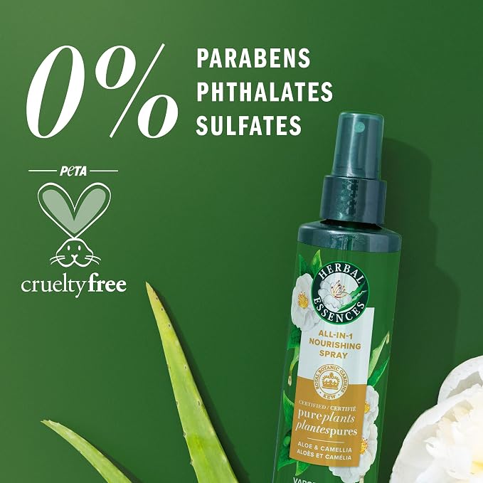 Herbal Essences Scalp + Purify Eucalyptus Sulfate Free Shampoo and Conditioner, and All-in-One Nourishing Spray Set
