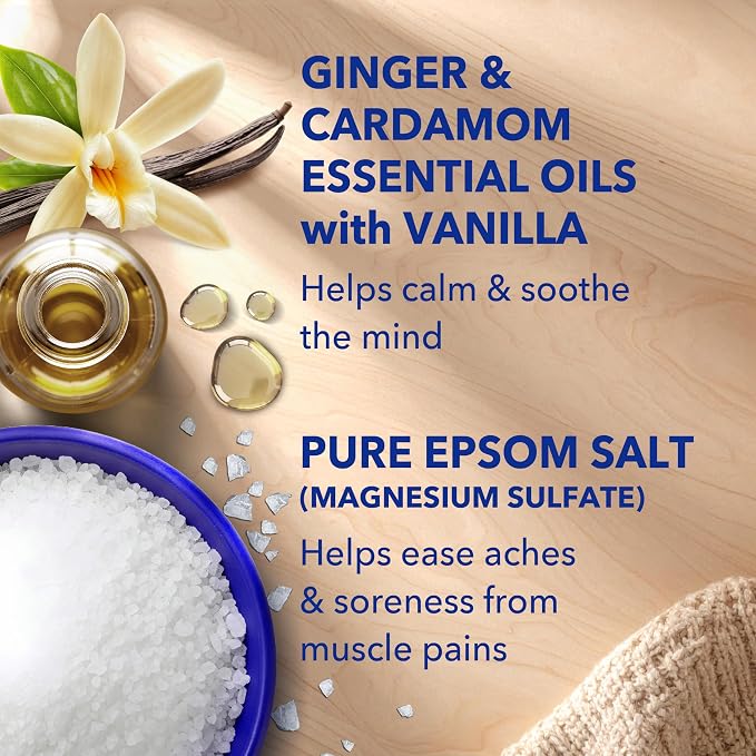 Dr Teal's Epsom Salt Magnesium Soak, Vanilla Comfort, 3 lbs