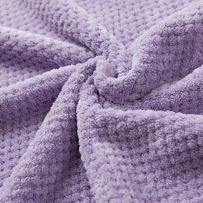 Oversized Bath Towels Extra Large 40x80 Inches Bath Sheets for Adults Super Soft Quick Dry Highly Absobent Microfiber Shower Towels (Lavender,6 Piece)…