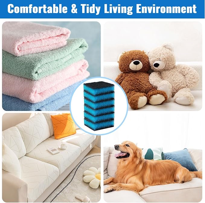6PCS Reusable Pet Hair Remover for Laundry & Dryer – Dog and Cat Fur Catcher Lint Remover Balls for Washing Machine – Eliminates Hair, Dander, Fluff from Blankets, Sheets, Jackets & Baby Clothes